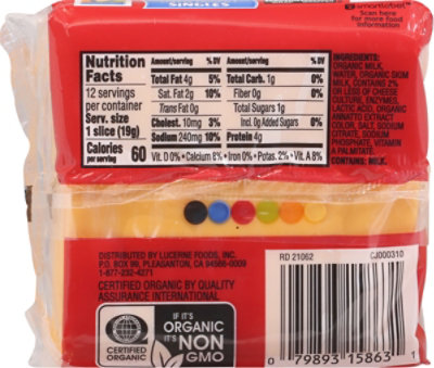 O Organics Cheese Product American Pasteurized Singles - 8 OZ - Image 7