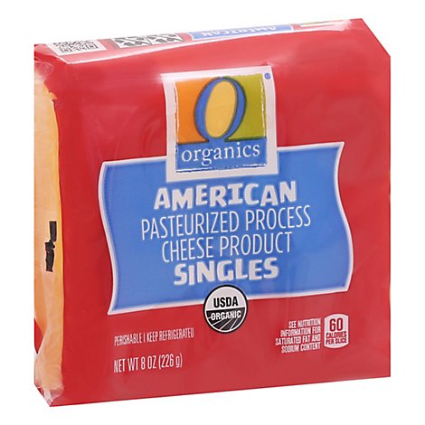 O Organics Cheese Product American Pasteurized Singles - 8 OZ