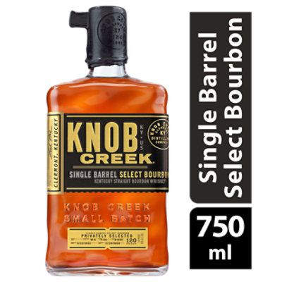 Knob Creek Single Barrel Select Bourbon Whiskey - 750 Ml
