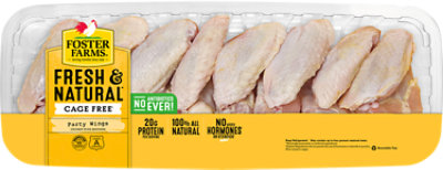 Foster Farms Fresh & Natural Chicken Party Wings Value Pack - Lb - Image 1