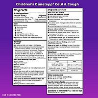 Childrens Dimetapp Cold & Cough Grape - 4 Oz - Image 5