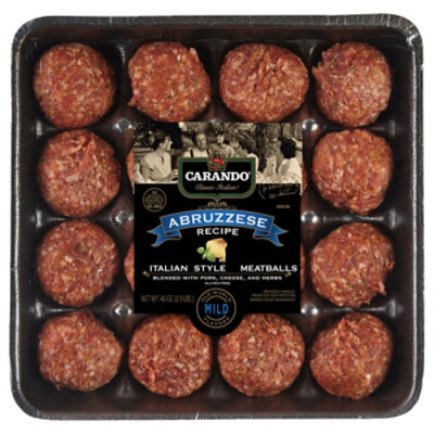 Carando Italian Abruzzese Meatballs - 40 Oz - Image 2