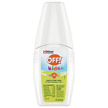 OFF! Kids 100% Plant Based Oils Safe For Kids 6 Months & Up Insect Repellent Spritz - 4 Oz - Image 1