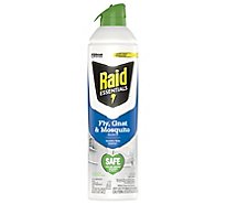 Raid Essentials Fly Gnat & Mosquito Killer Insecticide Aerosol Spray - 10 Oz