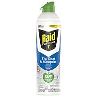 Raid Essentials Fly Gnat & Mosquito Killer Insecticide Aerosol Spray - 10 Oz - Image 1