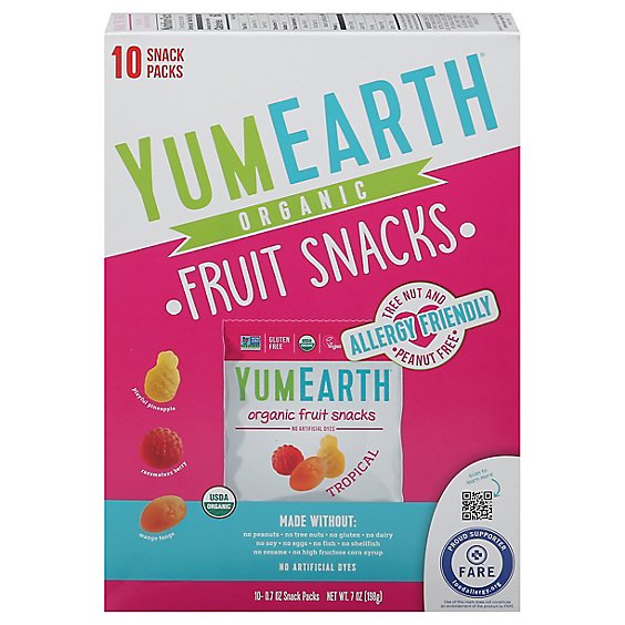 Yumearth Fruit Snack Tropical Organic - 7 OZ