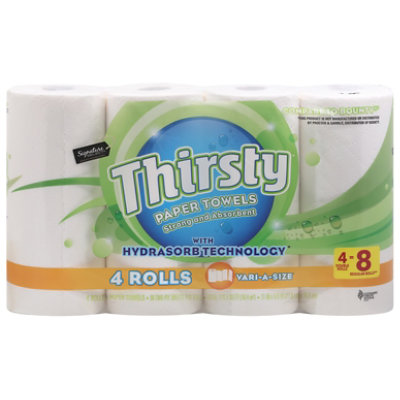 Signature SELECT Paper Towel Thirsty Strong Vari-a Size - 4 RL - Image 3