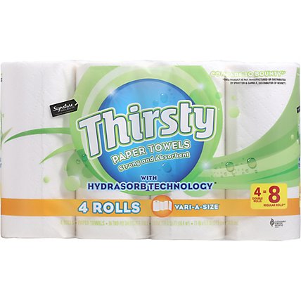 Signature Select Paper Towel Thirsty Strong Vari-a Size - 4 RL - Image 2