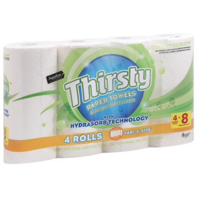 Signature SELECT Paper Towel Thirsty Strong Vari-a Size - 4 RL