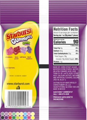 Starburst Gummi Sour Berry Peg Pack - 5.8 OZ - Image 6