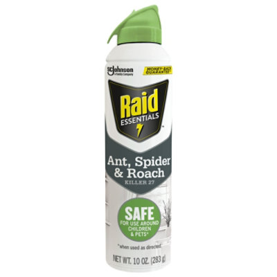 Raid Essentials Ant Spider And Roach Killer Insecticide Aerosol Spray - 10 Oz - Image 2