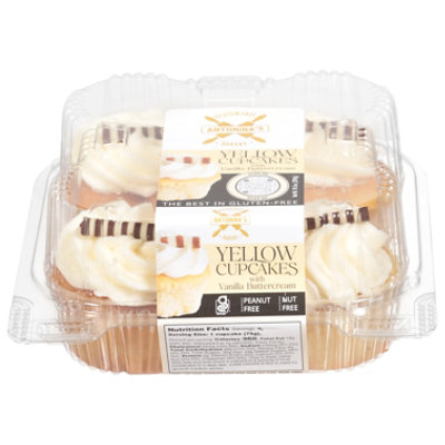 Antonina's Gluten Free Yellow Decorated Cupcakes - 10.5 Oz - Image 3