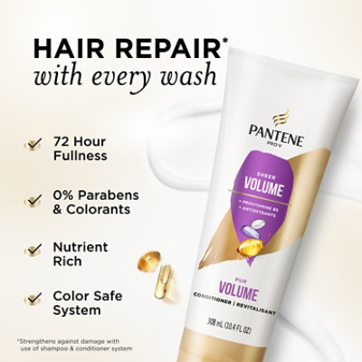 Pantene Base Hair Conditioner Fine/volume Rinse Off - 10.4 FZ - Image 2