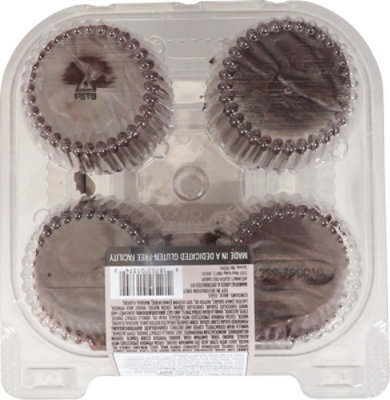 Antonina's Gluten Free Double Chocolate Decorated Cupcakes - 10.5 Oz - Image 6