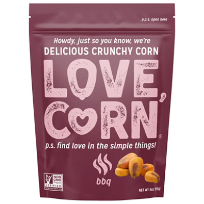 Love Corn Roasted Bbq Crunchy Corn - 4 Oz - Image 1