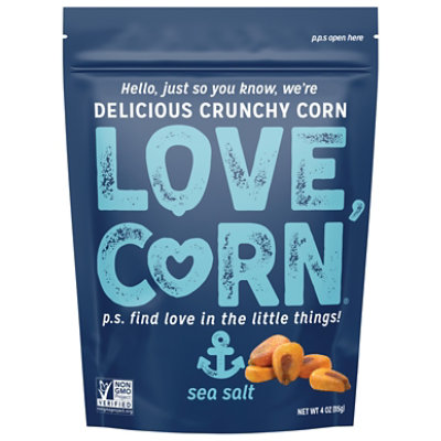 Love Corn Roasted Sea Salt Crunchy Corn - 4 Oz