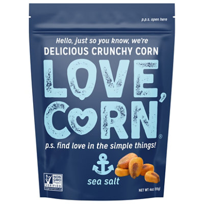 Love Corn Sea Salt Premium Crunchy Corn - Shop Nuts & Seeds at H-E-B