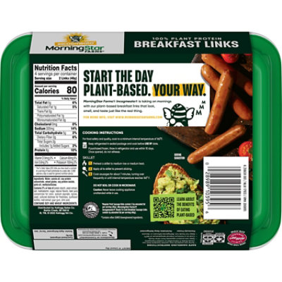 Morningstar Farms Incogmeato Original Breakfast Sausage Link - 6.5 Oz - Image 7
