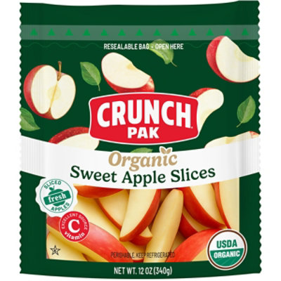 Crunch Pak Apples Sliced Org - 12 OZ - Kings Food Markets