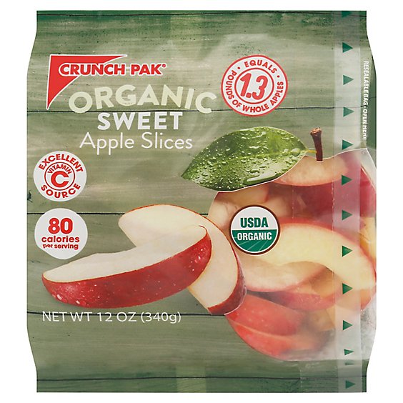 Crunch Pak Apples Sliced Org - 12 OZ