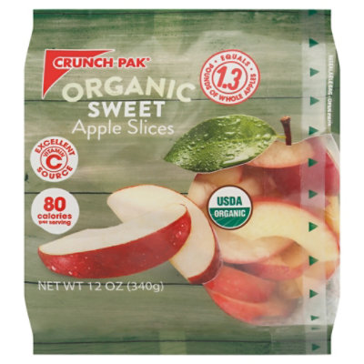 Crunch Pak Apples Sliced Org 12 OZ Haggen