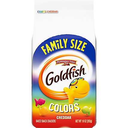 Goldfish Colors Cheddar Snack Crackers Family Size - 10 Oz - Image 2