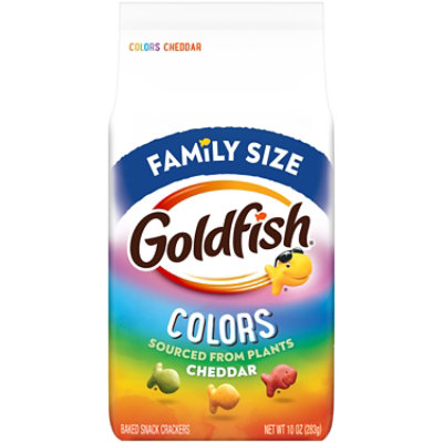 Goldfish Colors Cheddar Baked Snack Crackers - 10 Oz - Image 1