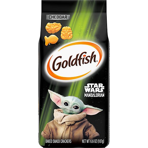 Pepperidge Farm Goldfish Star Wars The Mandalorian Cheddar Crackers - 6.6 Oz