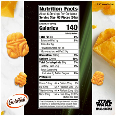 Pepperidge Farm Goldfish Star Wars The Mandalorian Cheddar Crackers - 6.6 Oz - Image 4