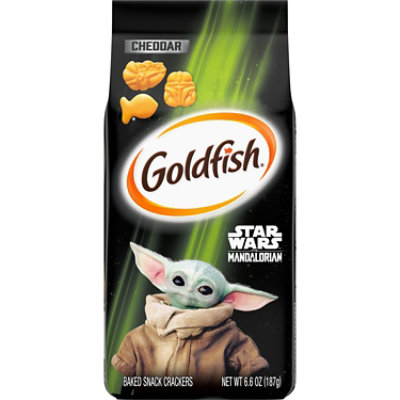 Goldfish Star Wars Mandalorian Cheddar Snack Crackers Bag - 6.6 Oz