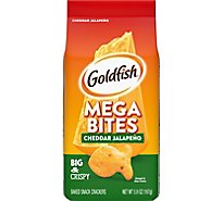 Goldfish Mega Bites Cheddar Jalapeno Snack Crackers - 5.9 Oz
