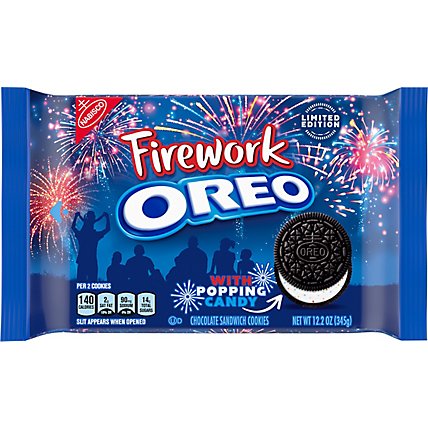 Oreo Double Stuf Cookies Fireworks 2022 - 12.2 OZ - Image 2