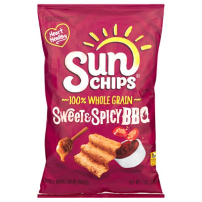 Sun Chips Whole Grain Snacks Sweet & Spicy Bbq - 7 OZ - Image 3