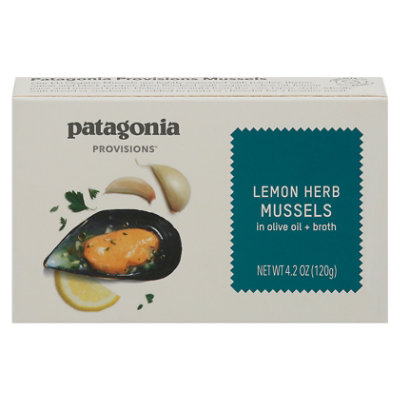 Patagonia Lemon Herb Mussels in Olive Oil + Broth - 4.2 Oz - Image 3