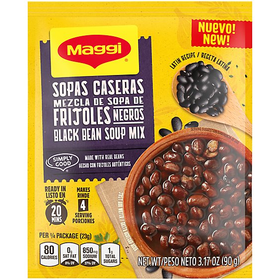 Maggi Sopas Caseras Black Bean Soup Mix - 3.17 Oz