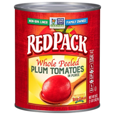 Redpack Tomatoes Whole Peeled In Puree - 28 OZ - Image 2