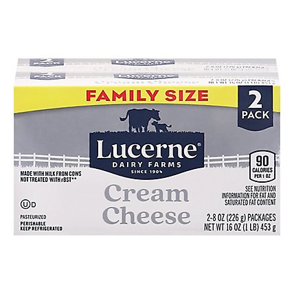 Lucerne Cream Cheese Family Size - 16 OZ - Image 3