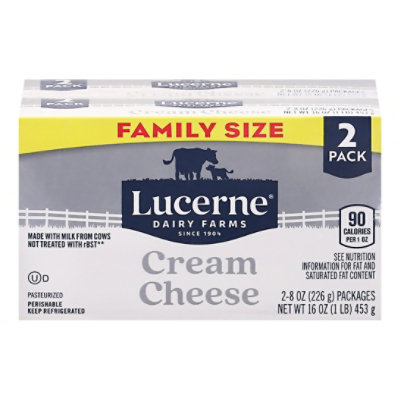 Lucerne Cream Cheese Family Size - 16 OZ - Image 4