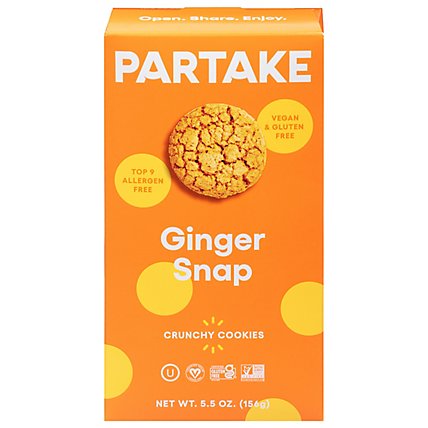 Partake Foods Cookies Ginger Snap - 5.5 OZ - Image 2