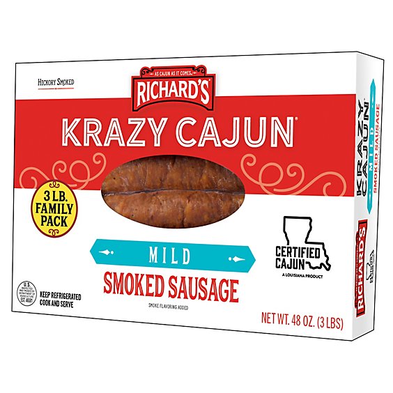 Richards Mild Smoked Sausage - 48 OZ