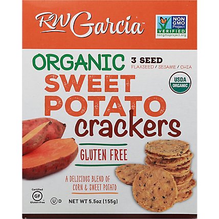 RW Garcia Organic Sweet Potato Crackers - 5.5 Oz - Image 2