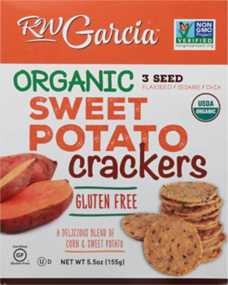 RW Garcia Organic Sweet Potato Crackers - 5.5 Oz - Image 2