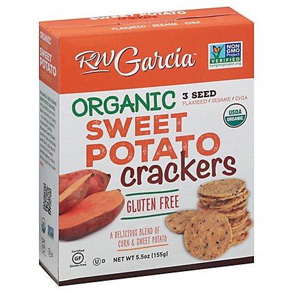 RW Garcia Organic Sweet Potato Crackers - 5.5 Oz - Image 1