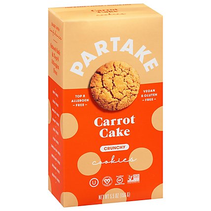 Partake Foods Cookie Carrot Oat - 5.5 OZ - Image 1