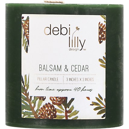 Debi Lilly Balsam & Cedar 3x3 Pillar - EA - Image 2