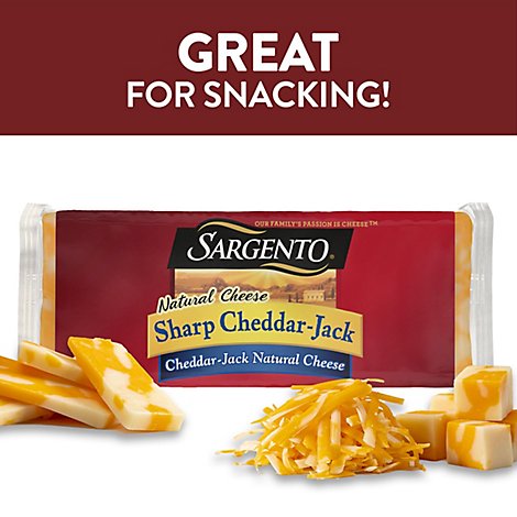 Sargento Sharp Cheddar Jack Natural Cheese - 8 OZ