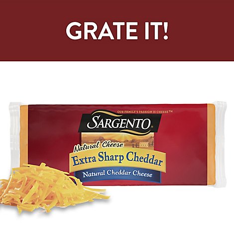 Sargento Extra Sharp Cheddar Natural Cheese - 7 OZ