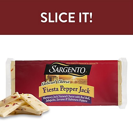 Sargento Fiesta Pepper Jack Natural Cheese - 7 OZ - Image 1