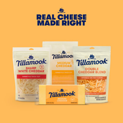 Tillamook Farmstyle Fine Cut Double Cheddar Blend Shredded Cheese - 8 Oz - Image 3
