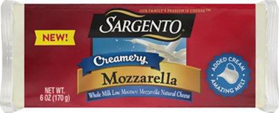 Sargento Creamery Mozzarella Natural Cheese - 6 OZ - Image 2